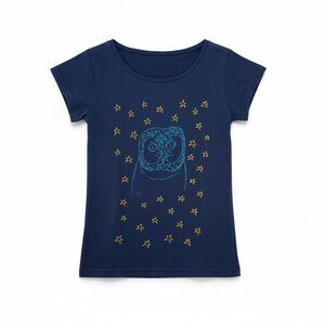 ATELIER BARN - OWL TS - 100% COTTON - BLUE/YELLOW - UNISEX